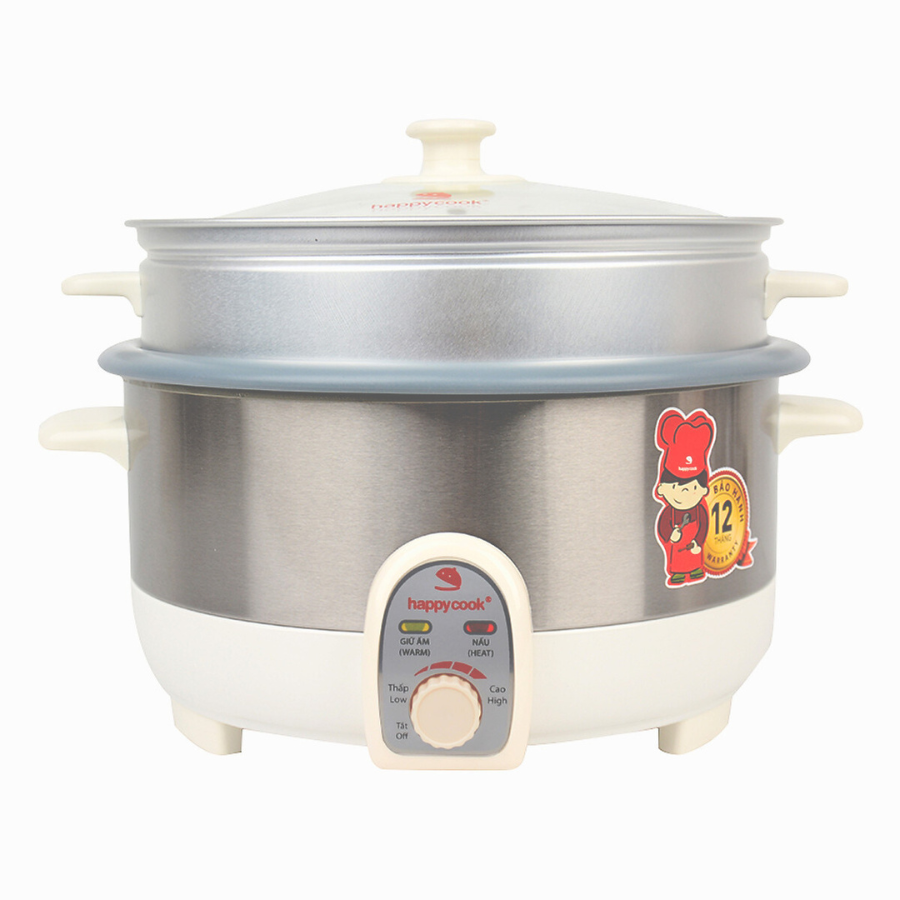 NỒI LẨU ĐIỆN CÓ XỬNG HAPPY COOK 3.5L HCHP-350ST (Cái)