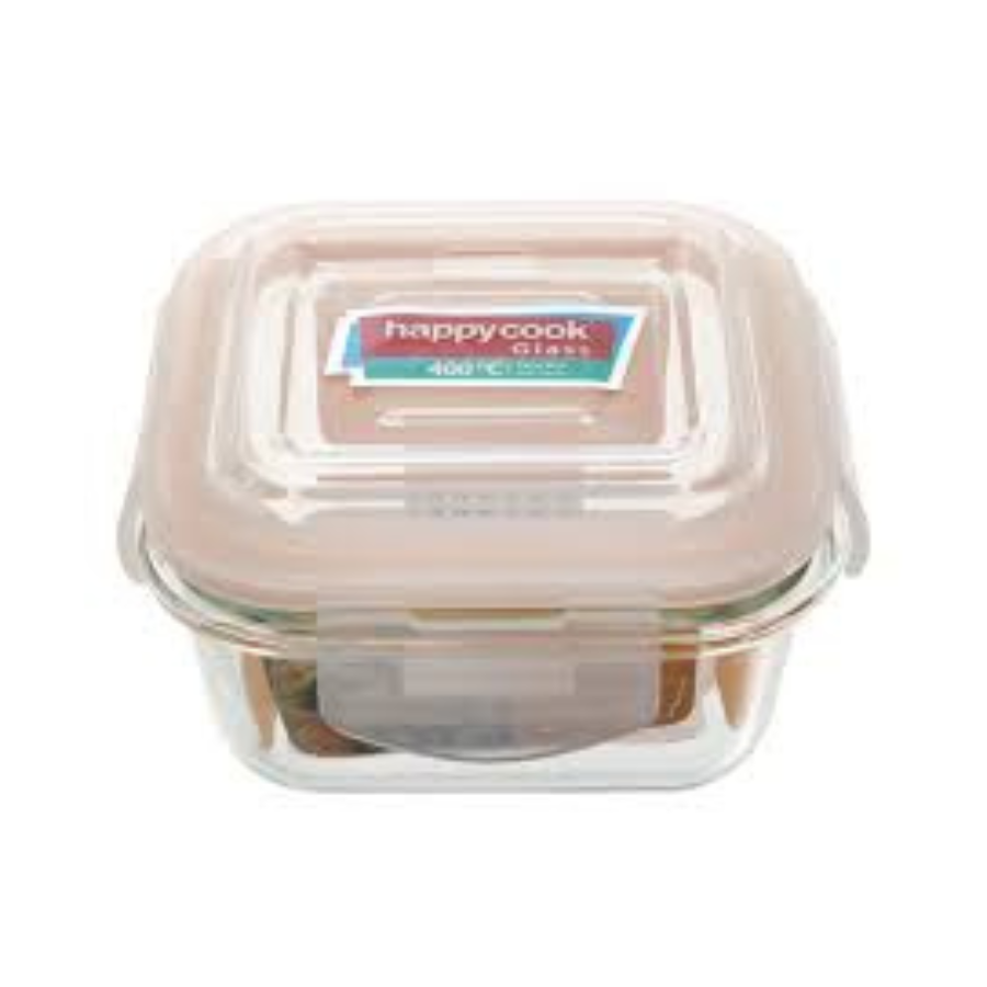 HỘP THỦY TINH VUÔNG HAPPYCOOK 320ML HCG-032S (Cái)