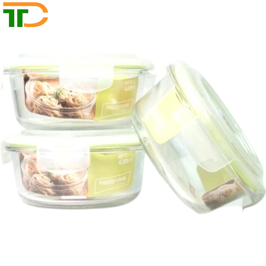 HỘP THỦY TINH TRÒN HAPPYCOOK 950ML HCG-095C (Cái)